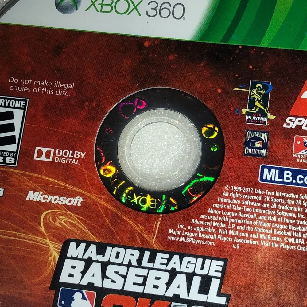 XBOX 360 MAJOR LEAGUE BASEBALL 2K12 DISC